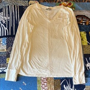 Long Sleeve V-neck Top
